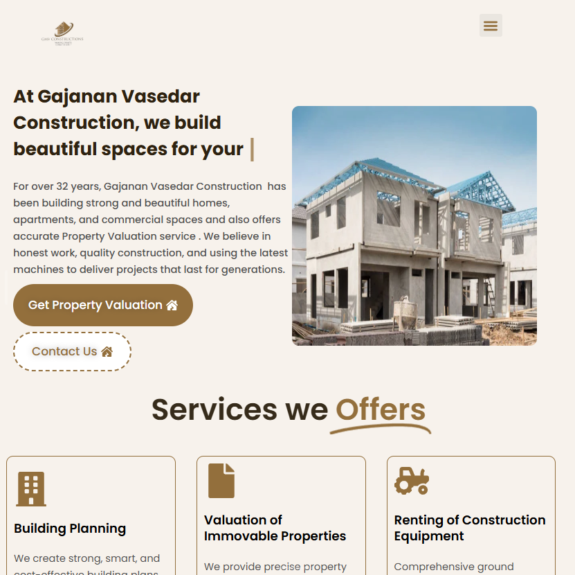 completed project "GMV Constructions"